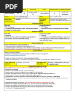 Friendly Reminder: L.Os Should Be Based On The Learning Standards Stated. Not ACTIVITIES