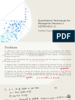 Quantitative Techniques For Managerial Decision-1 (QTMD1G21-1)