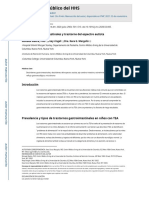 Problemas Gastrointestinales y Trastorno Del Espectro Autista