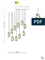 Chandelier desgin Kripa Metric-Option7