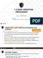 FRSecure CISSP Mentor Program 2021 Class Three