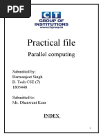 Practical File: Parallel Computing