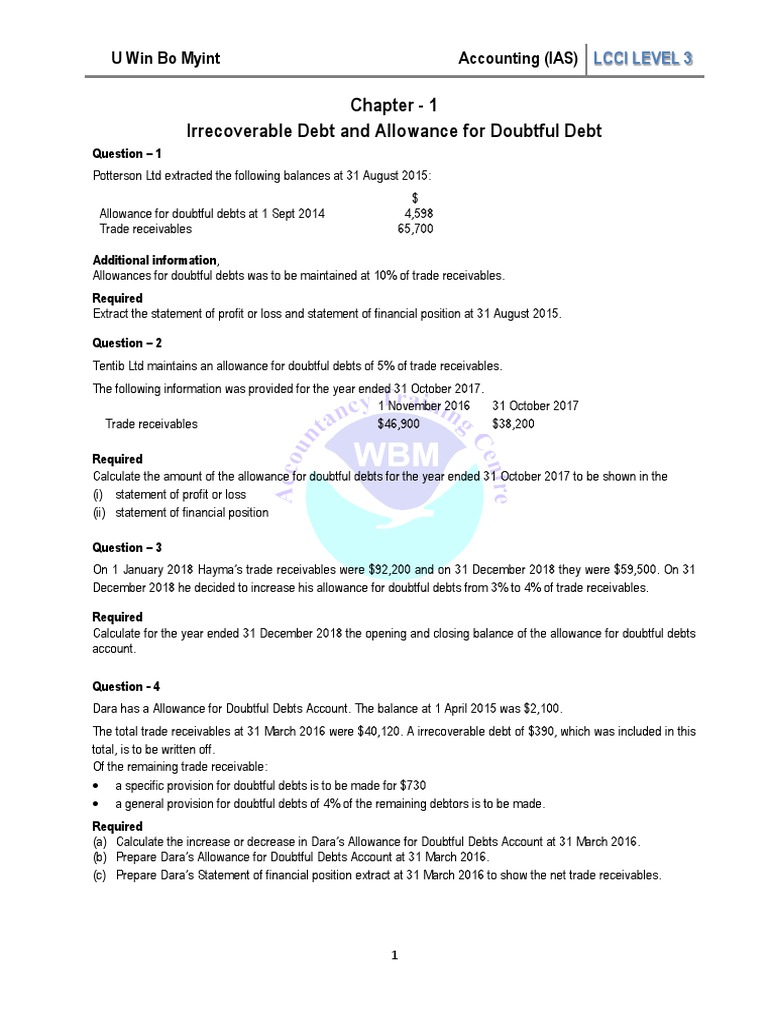 Level 3 Accounting Update Text 2022 | PDF | Depreciation | Debits And ...