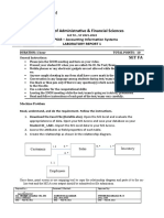 College of Administrative & Financial Sciences: COMP643 - Accounting Information Systems Laboratory Report 1