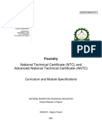 National Technical Certificate (NTC) and Advanced National Technical Certificate (ANTC)