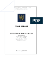 Final Report: Simulation of Digital Circuits