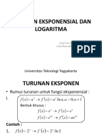 Turunan Eksponensial