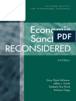 Hufbauer Et. Al. (2008), Economic Sanctions Reconsidered