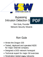 Bypassing Intrusion Detection Systems: Ron Gula, Founder Network Security Wizards