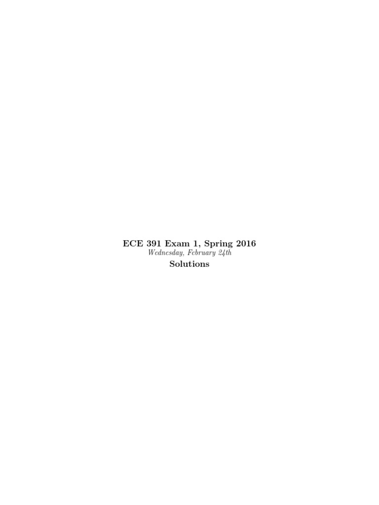 ECE 391 Exam 1, Spring 2016 Solutions PDF Subroutine Computing