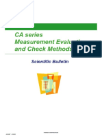 CA Series Measurement Evaluation and Check Methods