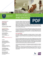 Biosciences and Biotechnology: Università Di Camerino