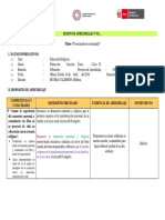 Sesiòn de Aprendizaje 1º Año