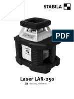 Laser LAR-250: Operating Instructions