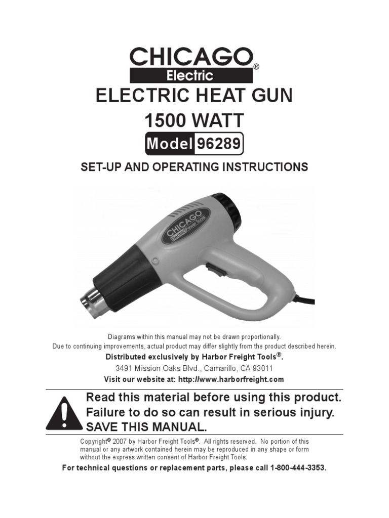 Heat Gun Manual PDF Electrical Connector Adhesive
