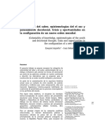 Colonialidad Del Saber, Epistemologías Del El Sur y Pensamiento Decolonial. Crisis y Oportunidades en La Confi Guración de Un Nuevo Orden Mundial