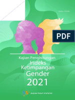 BPS 2021. Kajian Penghitungan Indeks Ketimpangan Gender 2021