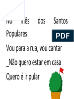 No Mês Dos Santos Populares