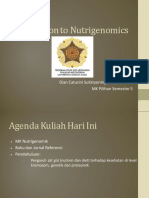 Nutrigenomik1-Pendahuluan - 2015