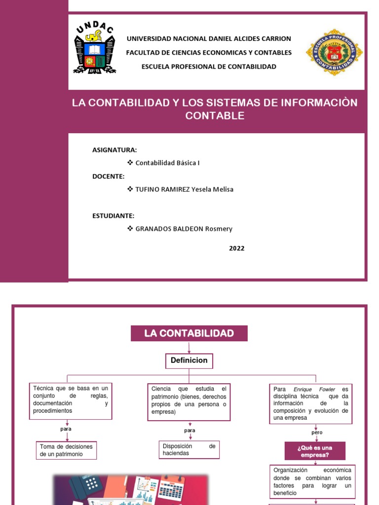La Contabilidad y Los Sistemas de Información Contable en Las ...