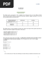 Artigos Definidos e Indefinidos - A1.1 - 2021