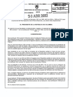 Decreto 669 Del 30 de Abril de 2022