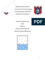 Práctica 8 Presión de Vapor Equipo 3