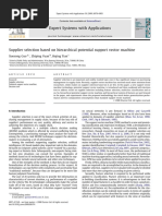 Supplier Selection Based On Hierarchical Potential Support Vector Machine