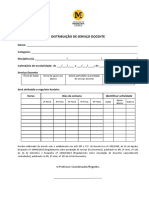 Distribuicao Do Servico Docente