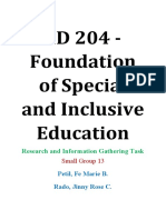 Research and Information Gathering Task - ED 204 (Group 13)