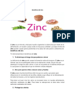 Beneficios Del Zinc