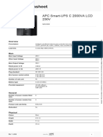 Product Datasheet: APC Smart-UPS C 2000VA LCD 230V