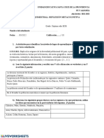 Unidad Educativa Santa Cruz de La Providencia Fe Y Alegría Año Lectivo: 2021-2022