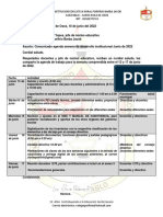 Agenda Semana Desarrollo Institucional Junio 2022