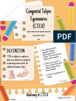 Congenital Talipes Equinovarus (CTEV) : Nur Farhanah Binti Ariffin BJPA2019-0016 HSI