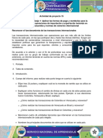 Evidencia 1 Informe Reconocer El Funcionamiento de Las Transacciones Internacionales