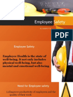 Employee Safety: By: Rahul V M