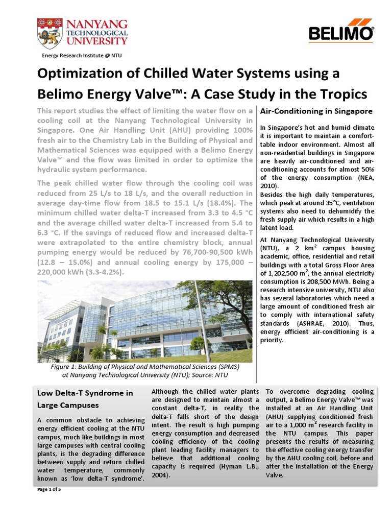 Energy Valve Case Study at NTU Singapore PDF