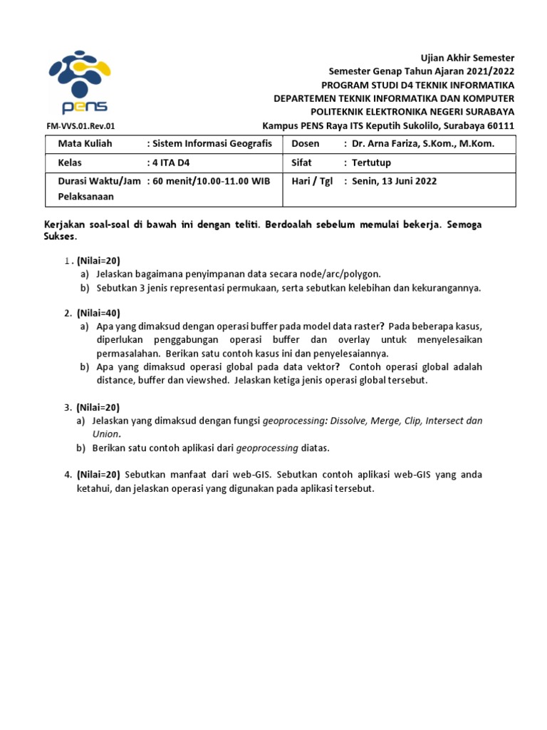Uas Gis D4a | PDF