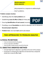 Problem Analysis Techniques