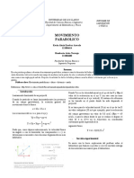 Informe Movimiento Parabolico