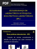 BOAS PRATICAS LABORATORIAIS - UFSC