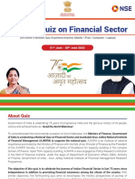 National Quiz On Financial Sector: (An Online 5 Minutes Quiz Anywhere/Anytime, Mobile / Ipad / Computer / Laptop)