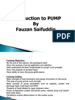 Introduction To Pump