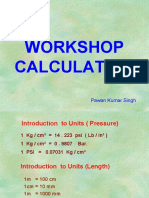 Workshop Calculation: Pawan Kumar Singh