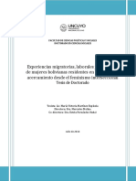 Experiencias Migratorias, Laborales y Educativas de Mujeres Bolivianas Residentes en Mendoza. Un Acercamiento Desde El Feminismo Interseccional