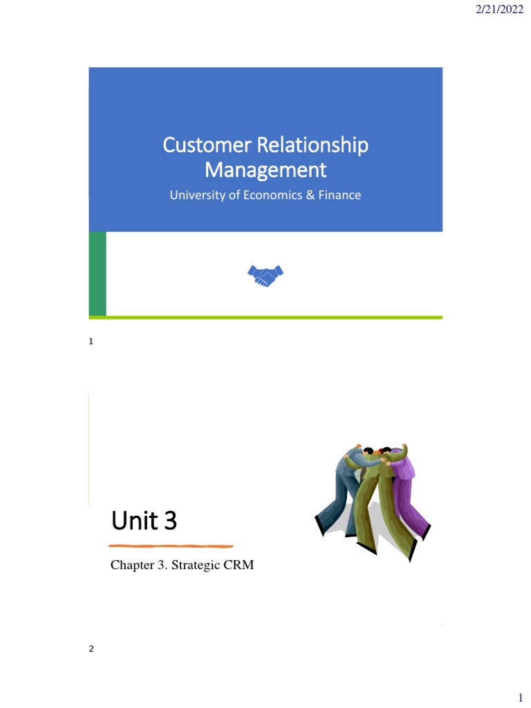 CRM Unit 3 - Strategic CRM | PDF | Customer Relationship Management ...