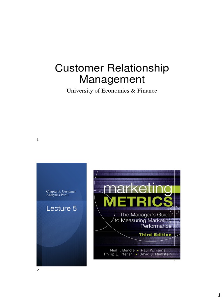 CRM Unit 5 - Customer Analytics Part I | PDF | Customer Relationship ...