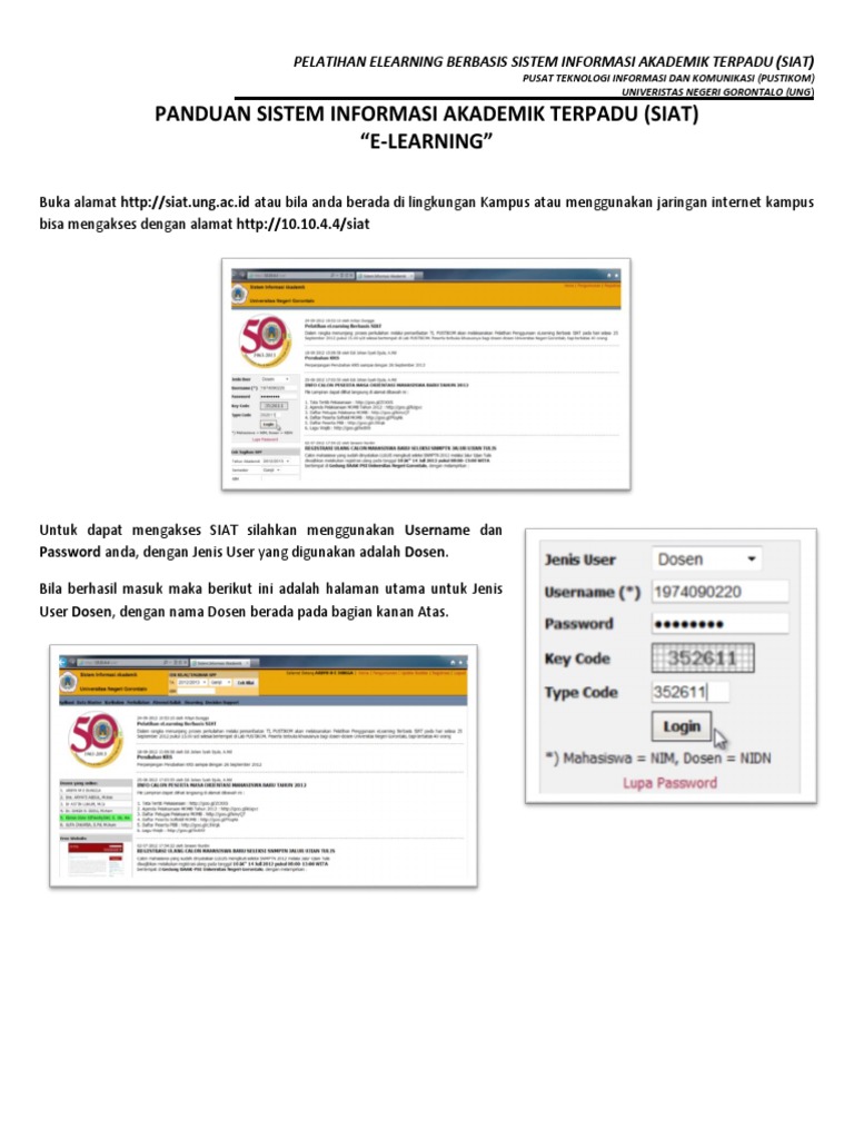 Panduan Penggunaan Elearning UNG PDF