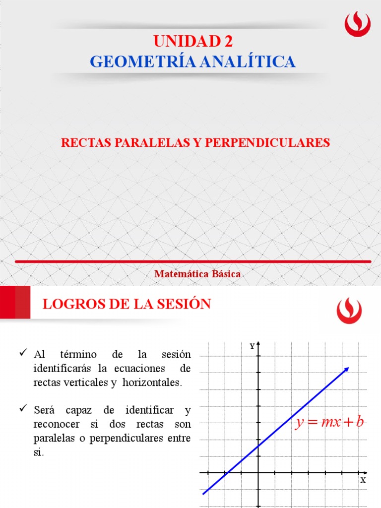 3.2 - Posición Relativa Entre Rectas - Paralelas y Perpendiculare | PDF ...
